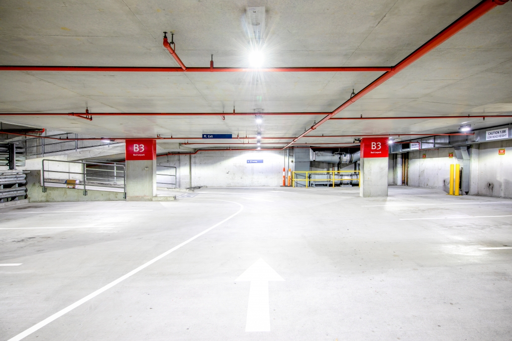 St Andrews Hospital Carpark - Motion Sensor LED Linear Luminaires